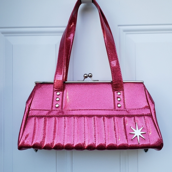 Lux de Ville Handbags - Lux de Ville Starlite kisslock purse pink RARE HTF retro style SPARKLES ✨💖